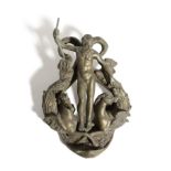 A BRONZE DOOR KNOCKER IN VENETIAN STYLE IN THE MANNER OF ALESSANDRO VITTORIA (ITALIAN 1523-1608),