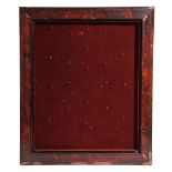 λ A RED TORTOISESHELL AND EBONISED FRAME FLEMISH OR ITALIAN, 18TH / 19TH CENTURY with a later