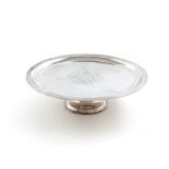 A George I Irish silver footed tazza, by Joseph Walker, Dublin 1723, circular form, moulded