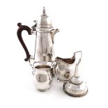 A mixed lot of silver items, various dates and makers, comprising: a hot water pot, by John Henry