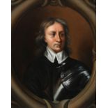 After Sir Peter Lely Portrait of Oliver Cromwell, bust-length, wearing armour, in a sculpted