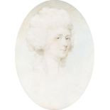 λJeremiah Meyer (1735-1789) Portrait miniature of Miss Augusta Cheap, daughter of Thomas Cheap of