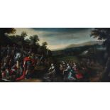 Circle of Frans Francken II The meeting of David and Abigail Oil on canvas 86.9 x 175.4cm; 34¼ x