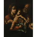 Manner of Carlo Cignani Holy Family with the infant St John the Baptist Oil on canvas 50 x 63.2cm;