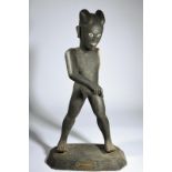 A Nicobar scare devil figure, Bay of Bengal modelled as an Andaman figure with a wide parted