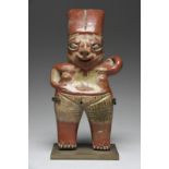 A Chupicuaro standing female figure Mexico, circa 500 - 100 BC pottery, with a parted high