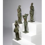 A SET OF FOUR ITALIAN BRONZE FIGURES REPRESENTING THE FOUR SEASONS IN THE MANNER OF MARINO MARINI,