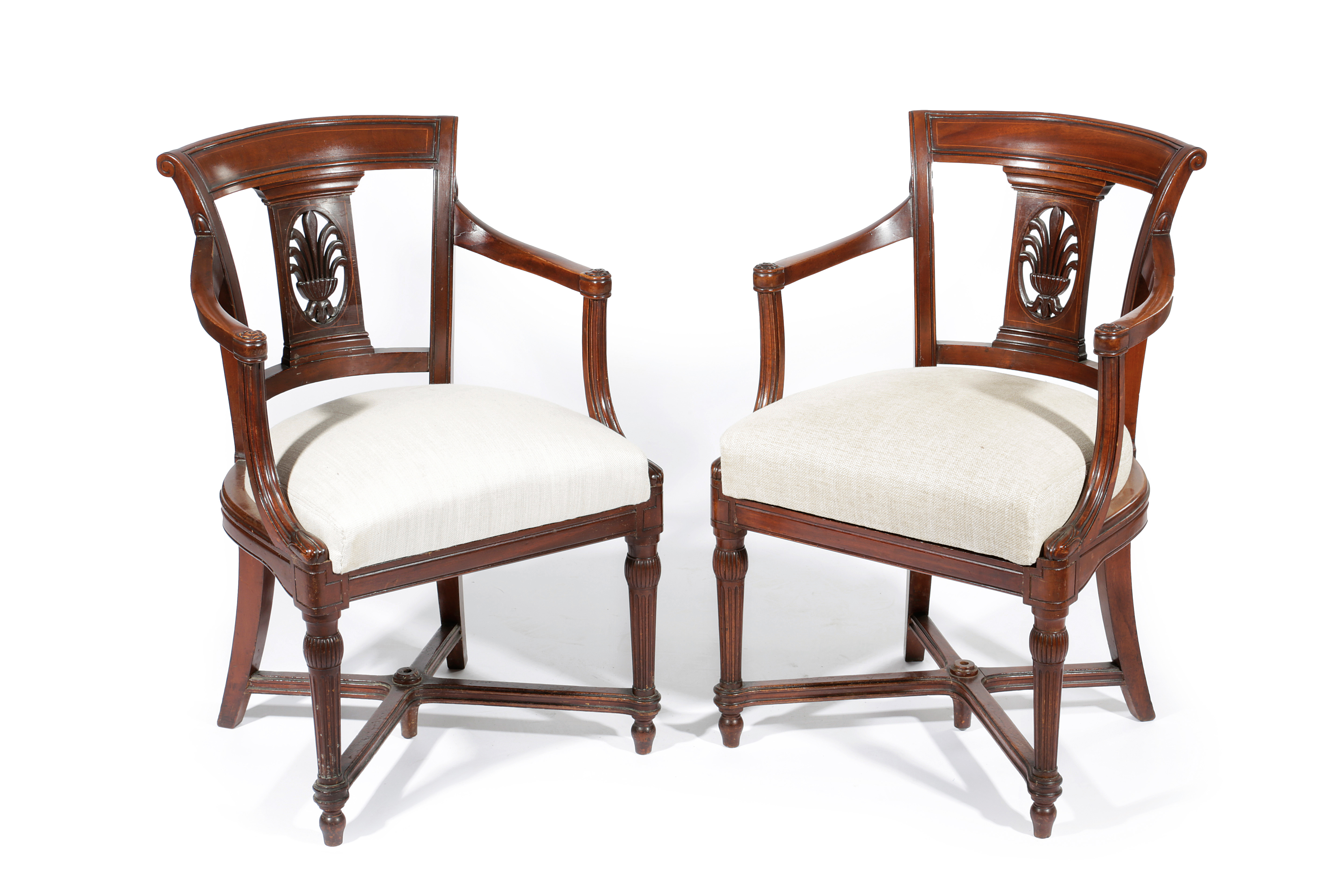 TWELVE MAHOGANY DINING CHAIRS FROM 'RMS MAJESTIC' EARLY 20TH CENTURY AND LATER from either the First - Image 2 of 3