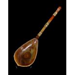A RARE GOLD AND ENAMEL MOUNTED AGATE SPOON EASTERN EUROPE, PROBABLY HUNGARIAN, LATE 17TH CENTURY