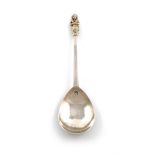 A James I West Country silver Aphrodite spoon, by John Quick, Barnstaple circa 1620, fig-shaped