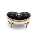 λA silver and tortoiseshell mounted dressing table box, by Charles and Richard Comyns, London