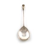 A Charles I Sussex silver Vase Seal-top spoon, by John Wood, I, Chichester, circa 1630, fig-shaped