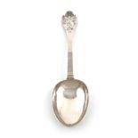 A William III West Country silver Lace-back Trefid spoon, by Richard Sweet II, Chard circa 1700,