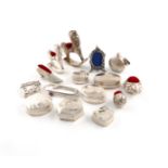 A collection of modern silver items, all with London hallmarks, maker/importer HJ, comprising: