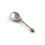 A late 17th / early 18th century Swedish silver Cherub Head spoon, probably by Erik Barek,