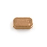 An early 19th century continental gold snuff box, maker's mark P.G, 1806, rectangular form, canted