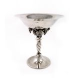 By Georg Jensen, a Danish silver tazza, design number, with Copenhagen marks for 1924, and also with