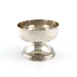 A silver cup, by T. Bradbury and Son, Sheffield 1931, plain circular form, on a raised tapering