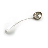 A George III silver Old English pattern soup ladle, by Hester Bateman, London 1785, the terminal