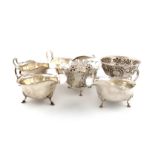 A mixed lot of silver items, various dates and makers, comprising: a Victorian bowl, by William
