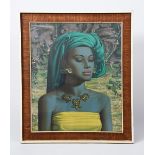 Vladimir Tretchikoff (1913-2006) Balinese Girl, print, framed, Lady From Orient, Lady of Ndebele,