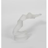 'Chrysis' a modern Lalique frosted glass figure originally designed by Rene Lalique, in original