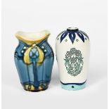 A Minton's Secessionist vase designed by John Wadsworth and Leon Solon, model no.50, shouldered,