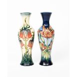 'Crown Imperial' a modern limited Moorcroft limited edition vase, painted in colours on a cream