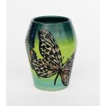 'Lustre Butterfly' a Dennis China Works Trial vase designed by Sally Tuffin, dated 2008, painted