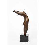 Celestino Mukavhi (born 1972, Zimbabwe) Torso, patinated bronze on polished marble base signed C