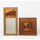 'In The Wood' a Rowley Gallery panel, square section marquetry panel, framed, and two Rowley Gallery