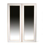 ‡ David Linley (born 1961) A pair of Linley maple and sycamore dressing mirrors, long, rectangular