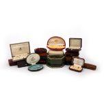 A mixed group of 22 jewellery boxes, including Cartier and Boucheron