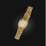 Rolex, a lady's 18ct gold, mother of pearl and diamond wristwatch, 'Cellini', circa 1992, the