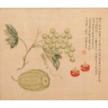 XUE BAOCHEN, LIANG SIHONG, ET. AL. (20TH CENTURY) FLOWERS, BIRDS AND FRUIT Six Chinese printed album