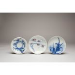 TWO JAPANESE NABESHIMA DISHES MEIJI ERA, 19TH/20TH CENTURY One decorated in underglaze blue with