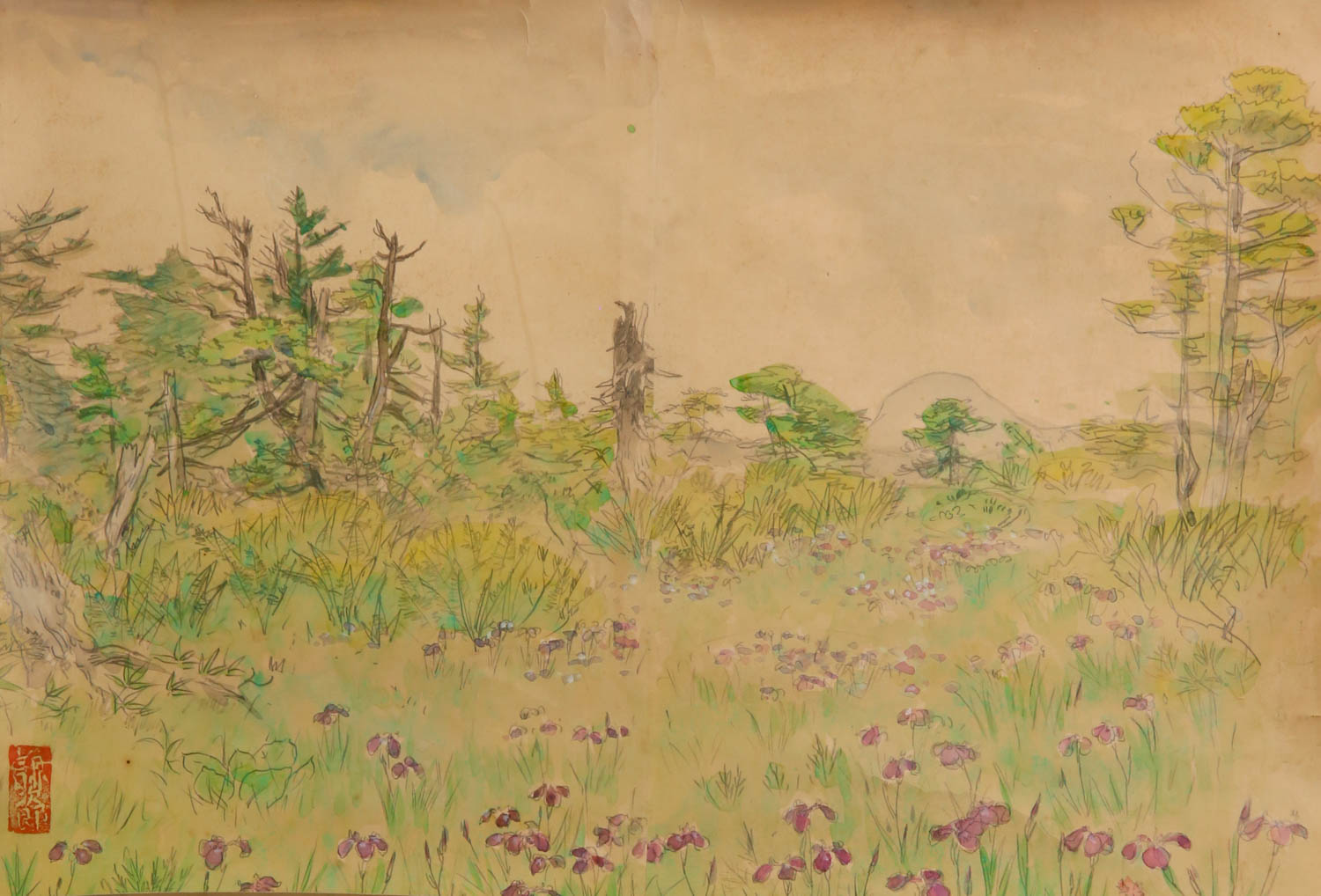 UNIDENTIFIED ARTISTS MEIJI AND LATER, 19TH AND 20TH CENTURY Two Japanese paintings, the first in ink - Image 2 of 3