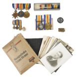 A collection of Great War medal and associated ephemera to two brothers, comprising: the 1914-15