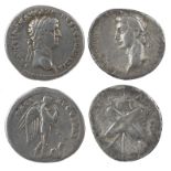 Roman Imperial coinage: Claudius (41-54), denarius, head right, rev. Nemesis right, 3.67g, fine or