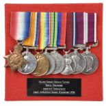 The M.S.M. group of eight medals to Major George Donald Taylor, Royal Engineers: 1914-15 Star (26823