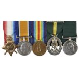 Five Medal to Major Henry Mark Healy, T.D., London Irish Rifles: 1914-15 Star (MAJOR H. M. HEALY.