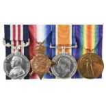 A Great War M.M. group of four medals to Bombardier Ralph Henry Sturt, Army Veterinary Corps and