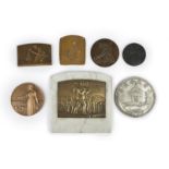 A collection of art/commemorative and presentation medals, and associated items, including: 'Le