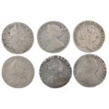 A quantity of silver sixpence, comprising: William III, 1697, Norwich (S 3535), fine or nearly so;