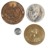 Arts and Culture: a small quantity of medals, including: Victor Hugo, Les Travailleurs de la Mer,