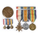 Three medals to Private Edwin Septimus Rogers, 12th Battalion Australian Imperial Force: 1914-15