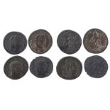 Roman Imperial bronze coinage: a quantity, including: Diocletian (284-304), follis, head right, rev.