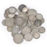 A quantity of Georgian and later small silver coinage, including: George IV, shilling, 1826 (S