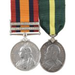 Two medals to Corporal A. B. Cox, City of London Imperial Volunteers and 18th London Regiment:
