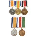 A family collection of medals, comprising: three to 2nd Lieutenant Thomas N. Osborne: British War